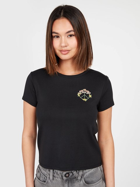 Volcom Have A Clue Corta Sleeve Tee Negros | WDS-173980