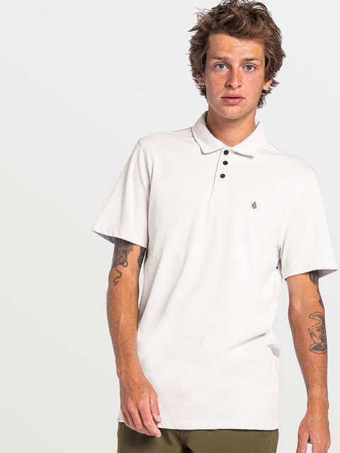 Volcom Hazard Pro Polo Corta Sleeve Cloud | NQZ-480192