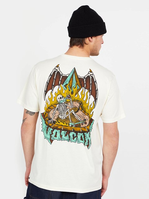 Volcom Hessian Corta Sleeve Tee Blancos | ZAM-724635