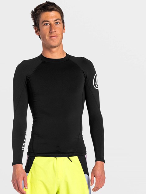Volcom Hotainer Long Sleeve UPF 50 Rashguard Negros | PHX-490786