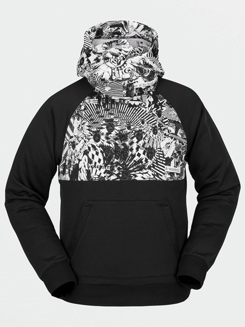 Volcom Hydro Equitación Hoodie Negros Blancos | NDT-379058