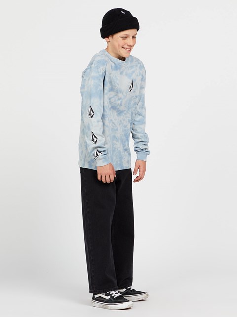 Volcom Iconic Stone Dye Long Sleeve Tee Azules | IVF-187256