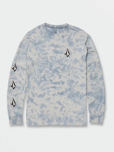 Volcom Iconic Stone Dye Long Sleeve Tee Azules | SFM-469572