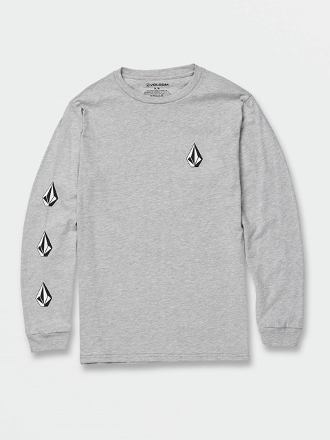 Volcom Iconic Stone Long Sleeve Tee Grises | QOU-523948