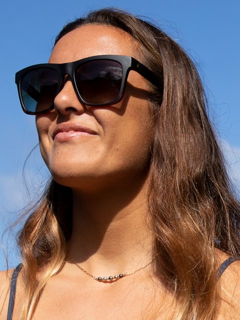 Volcom Jewel Sunglasses Matte Darkside / Bronze Fade Polar | BXE-640857
