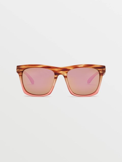 Volcom Jewel Sunglasses Matte Punk Tort / Bronze Champagne Chrome | KGR-015637