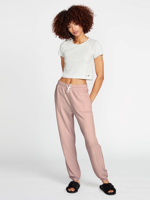 Volcom Lived In Lounge Fleece Pants Raisin | RBZ-468509
