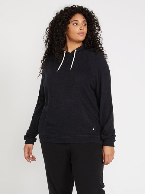 Volcom Lived In Lounge Hoodie Plus Size Negros | KHE-179428