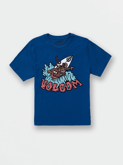 Volcom Monkey Corta Sleeve Tee Azul Rey | TIZ-831465