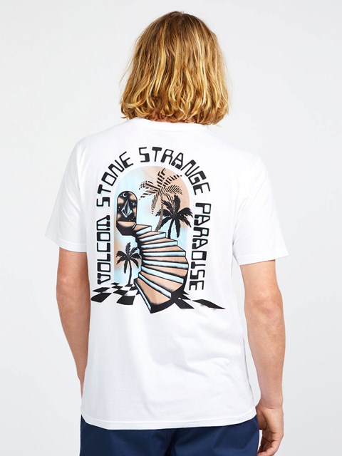 Volcom Mysto Stairs Corta Sleeve Tee Blancos | BES-502487