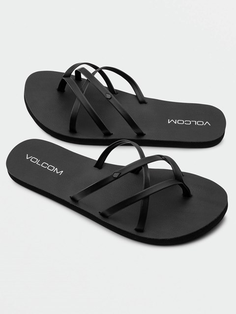 Volcom New School II Sandal Negros | DEQ-496713
