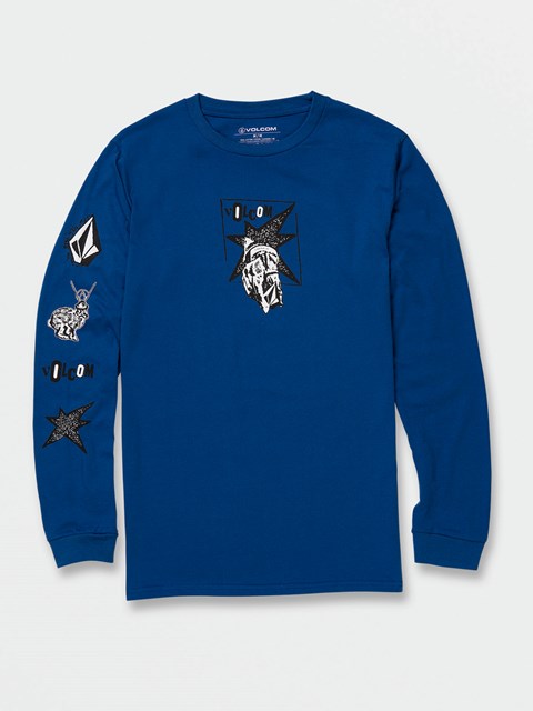 Volcom Ohgee Long Sleeve Tee Azul Rey | ZCX-681972