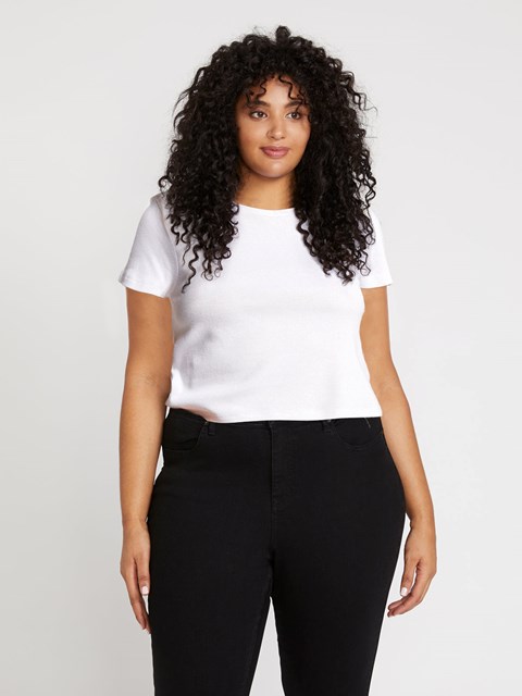 Volcom One of Each Baby Tee Plus Size Blancos | VOZ-167345