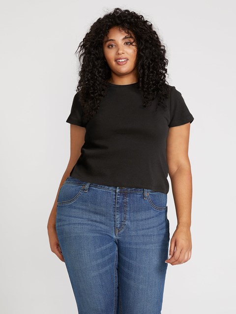 Volcom One of Each Baby Tee Plus Size Negros | RTK-082657