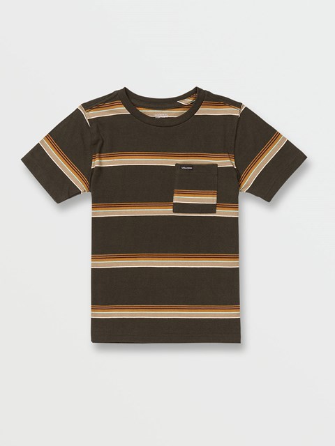 Volcom Outstoned Crew Corta Sleeve Shirt Negros | IGY-749350