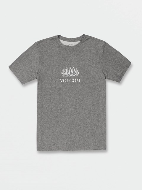 Volcom Pentastone Tech Corta Sleeve Tee Charcoal Heather | FJH-078319