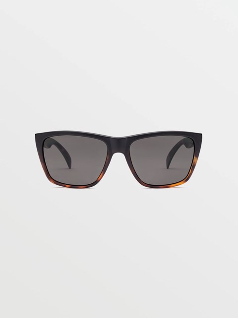 Volcom Plasm Sunglasses Matte Darkside / Gray Polar | DQA-861243