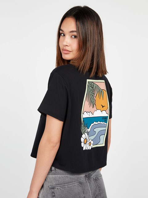 Volcom Pocket Dial Corta Sleeve Tee Negros | LSP-567018