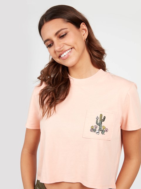 Volcom Pocket Dial Corta Sleeve Tee Rosas | WHZ-028197