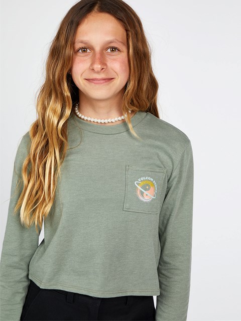 Volcom Pocket Dial Long Sleeve Tee Azules | ZIA-281450
