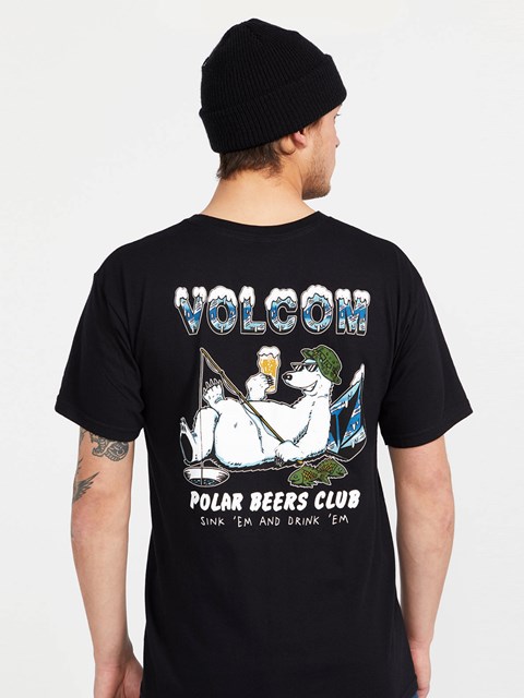 Volcom Polar Stoney Corta Sleeve Tee Negros | ECO-308591