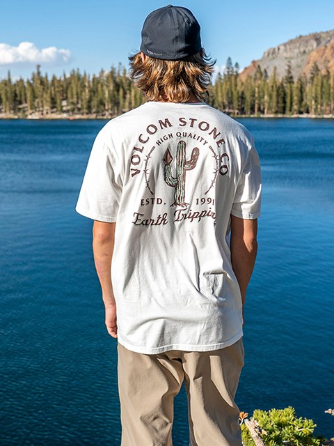 Volcom Prickly Farm To Yarn Corta Sleeve Tee Blancos | YZO-461082