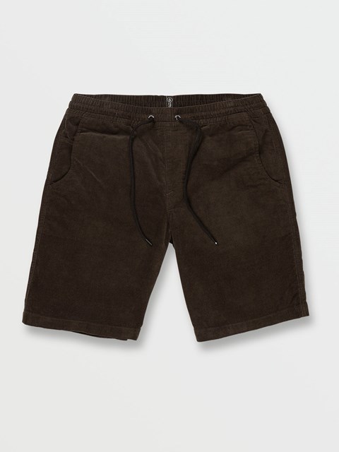 Volcom Rainer Mix Elastic Cintura Shorts Negros | KMV-391528