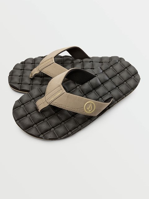 Volcom Recliner Sandals for Men Kaki | RGF-502874