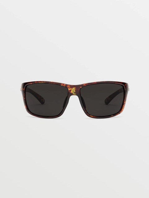 Volcom Roll Sunglasses Gloss Sea Grass Tort / Gray | LPV-502781