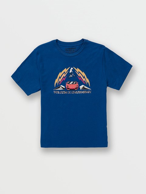 Volcom Sender Corta Sleeve Tee Azul Rey | GOL-239581