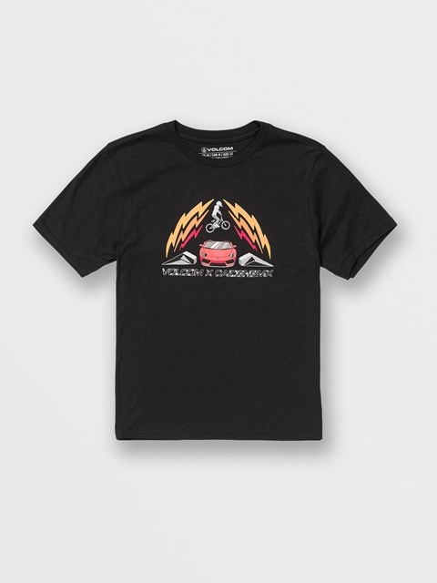 Volcom Sender Corta Sleeve Tee Negros | GIN-508729
