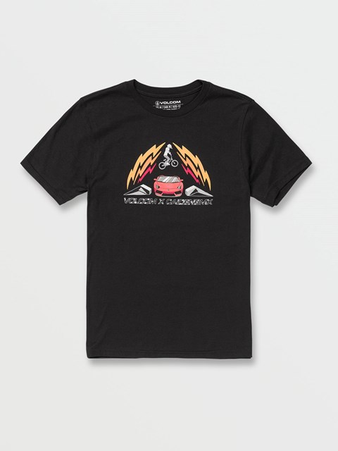 Volcom Sender Corta Sleeve Tee Negros | YRW-584321