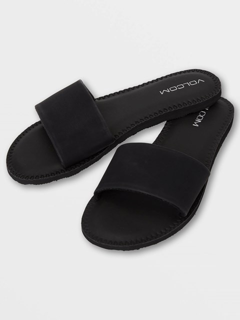 Volcom Simple Chanclas Sandal Negros | AGY-078215