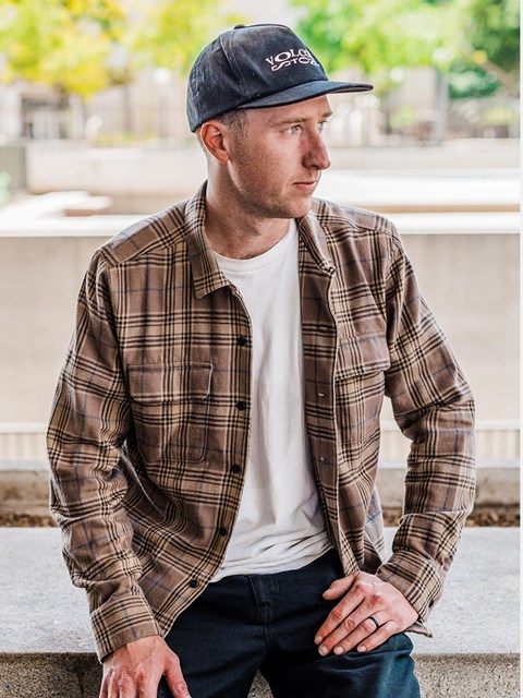 Volcom Skate Vitals Grant Taylor Long Sleeve Shirt Kaki Oscuro | XEN-493571