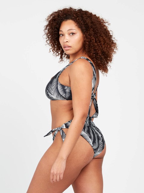 Volcom Stay Or Leaf Scoop Plus Size Bikini Top Negros | EID-731896