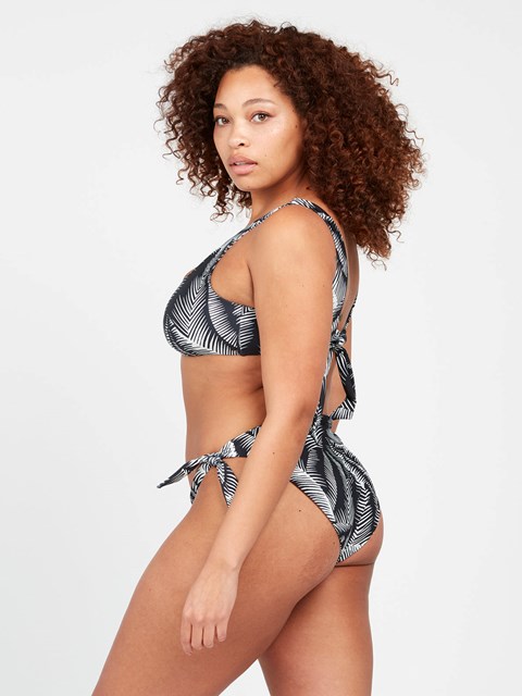 Volcom Stay Or Leaf Tie Side Hipster Plus Size Bikini Bottom Negros | XUP-351982