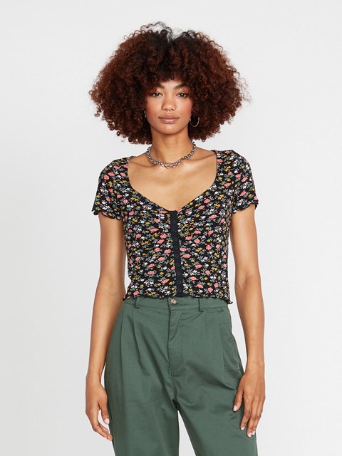Volcom Stone Steezee Top Negros | MLF-062739