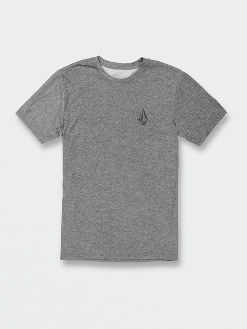 Volcom Stone Tech Corta Sleeve Tee Charcoal Heather | EAO-809542