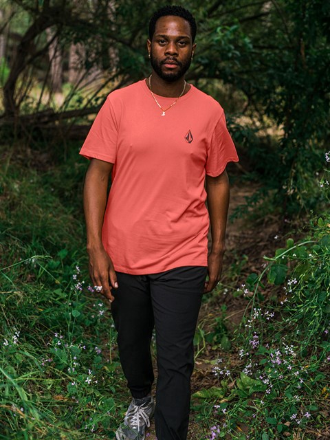 Volcom Stone Tech Corta Sleeve Tee Coral | FEH-341560