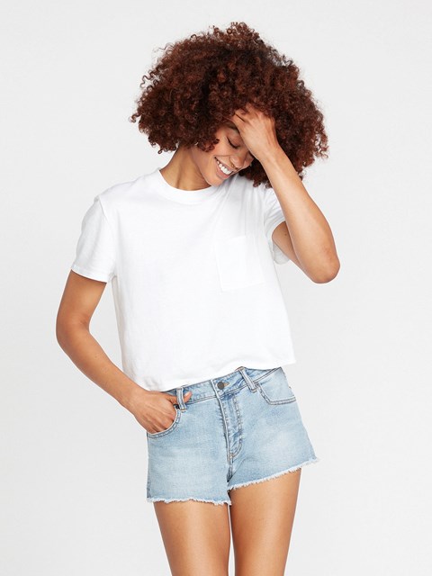 Volcom Stoney Stretch Denim Shorts Azules | SLA-326510