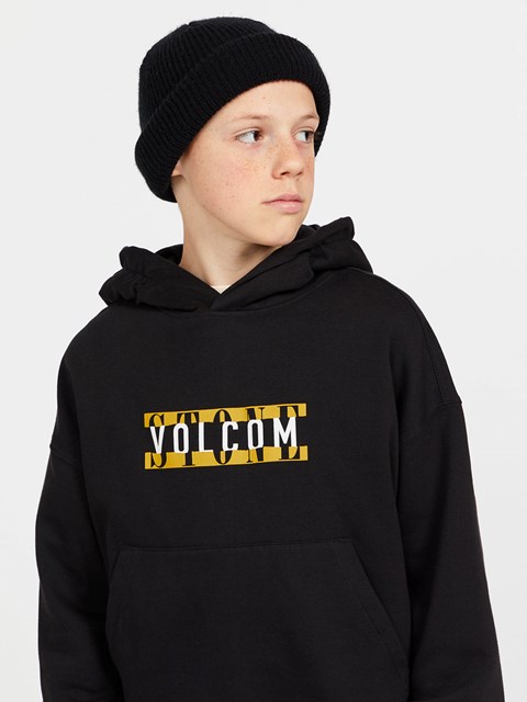 Volcom Strikehood Pullover Hoodie Negros | CJR-069743