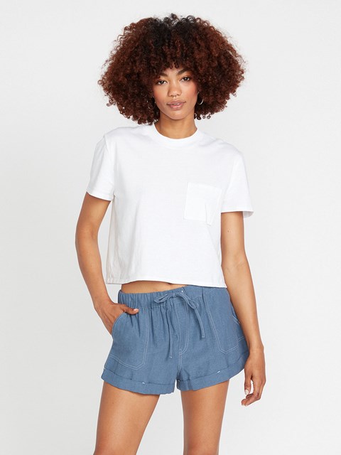 Volcom Sunday Strut Shorts Azules | WUS-743085