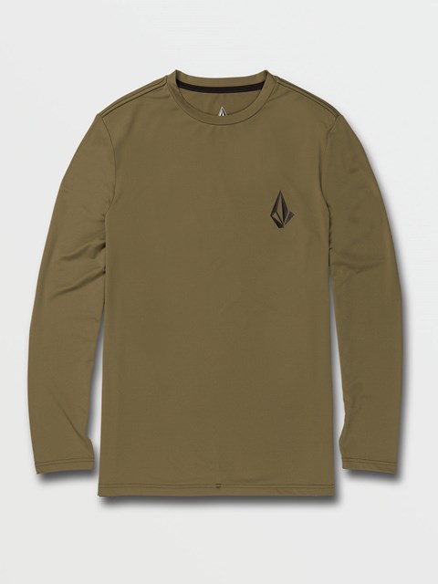 Volcom Taunt Long Sleeve UPF 50 Rashguard Military | RUM-814650
