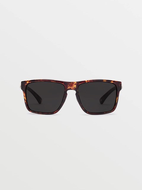 Volcom Trick Sunglasses Gloss Sea Grass Tort / Gray | IKL-973164