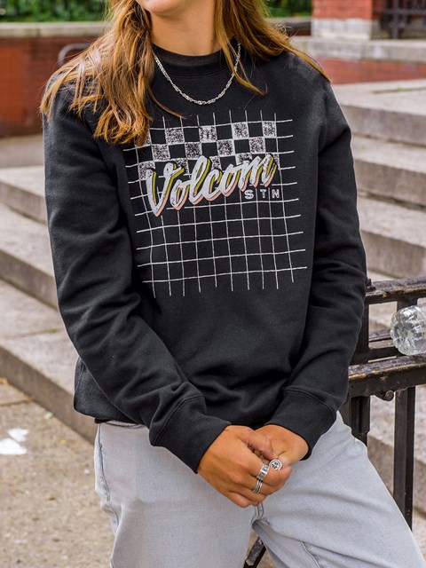 Volcom Truly Deal Sweatshirt Negros | YNC-630482