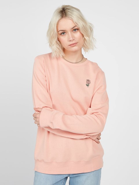 Volcom Truly Deal Sweatshirt Rosas | YHW-745682