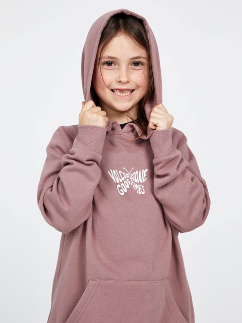 Volcom Truly Stoked Boyfriend Hoodie Raisin | SKG-068971