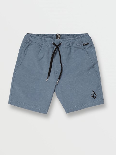 Volcom Understoned Elastic Cintura Híbrido Shorts Azules | BAK-718259