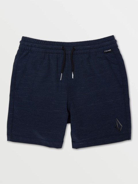 Volcom Understoned Elastic Cintura Híbrido Shorts Azul Marino | NHE-895270