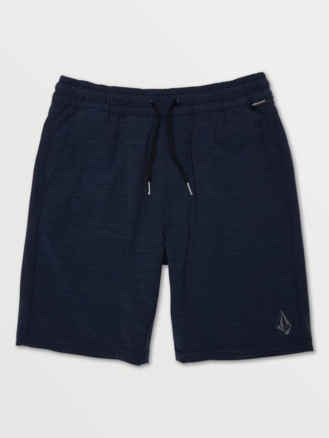 Volcom Understoned Elastic Cintura Híbrido Shorts Azul Marino | OCD-451876